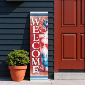 Solid Wood Welcome Porch Sign