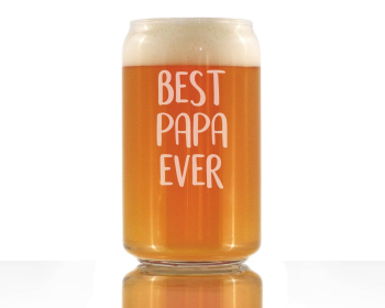 Best Papa Ever Beer Can Pint Glass - Father's Day Gifts