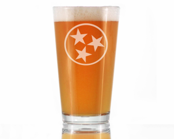 Flag of Tennessee Pint Glass for Beer - Tennesseans Gifts