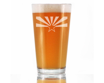 Flag of Arizona Pint Glass for Beer - Arizonans Gifts
