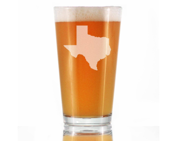 State of Texas Pint Glass for Beer - Texans Gifts and Decor