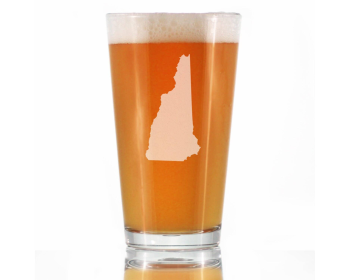 New Hampshire Pint Glass for Beer - Granite Staters Gifts