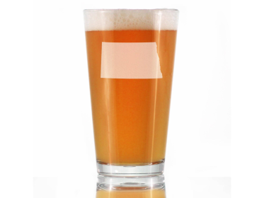 North Dakota Pint Glass for Beer - North Dakotans Gifts