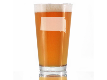 South Dakota Pint Glass for Beer - South Dakotans Gifts