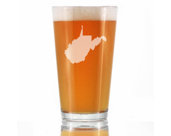 West Virginia Pint Glass for Beer - West Virginians Gifts