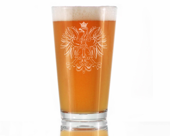 Polish Eagle Pint Glass for Beer - Poland Gifts and Decor