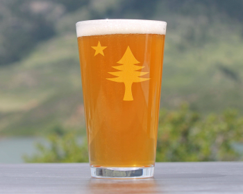 Flag of Maine Pint Glass for Beer - Mainers Gifts and Decor