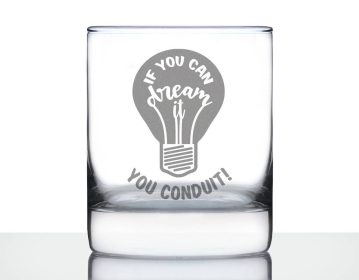You Conduit Whiskey Rocks Glass - Electrician Gifts