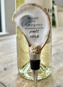 In Case of Emergency, Pull Cork - Oyster Bottle Stopper