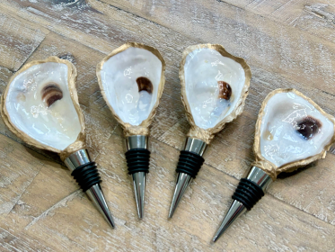 Oyster Shell Coastal Bottle Stopper / Cork