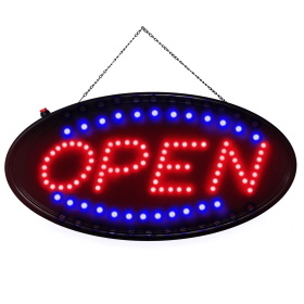 Ultra Bright LED Neon Open Sign Flash/Normal Lighting