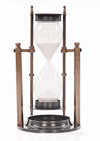 Brass Revolving Hourglass