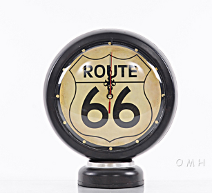 Route 66 Gas Pump-Inspired Clock Decor