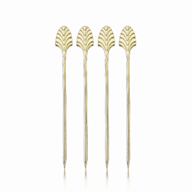 Gold Art Deco Cocktail Picks By Viski