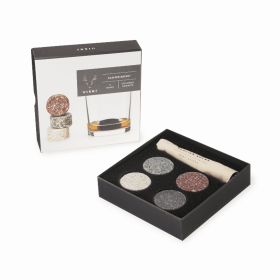 Glacier Rocks Multi-Color Granite Stones By Viski