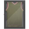 Sports Jersey Display Enclosure with UV-Protected Wall-Mount Frame 28x35 Jet Black