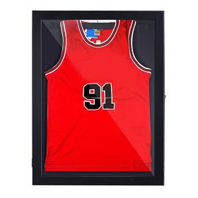 32" x 24" Sports Jersey Display Case, Acrylic Display Case, for Baseball Basketball Football Soccer Hockey Sports Shirts, Black