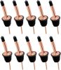 24 Pack Liquor Pour Spouts Set Stainless Steel bottle spout and Liquor Pourers Dust Caps Covers Rose Gold