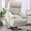 Oversized Power Lift Recliner Chair for Elderly, Electric Fabric Recliner Chair for Seniors, Home Theater Seating