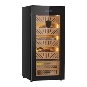 Electric Humidor, 105L, 1000 Counts Electric Cigar Humidor Cabinet with Compressor Cooling, Constant Humidity & Temperature Control