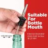 48 Pack Stainless Steel Bottle Pourers for Alcohol, Liquor, and Wine - Bar Accessories, Spouts for Bottles and Dispensers