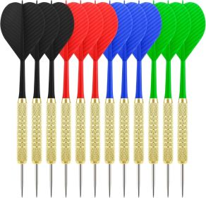 Steel Tip Darts,12 Pack Metal Tip Dart Set, Darts Metal Tip Set, Metal Darts for Dartboard
