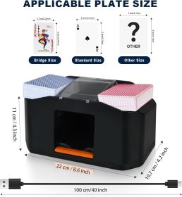 Rechargeable 2 Decks Card Shuffler
