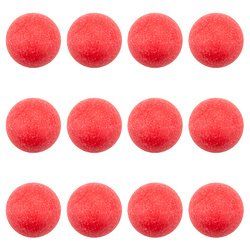 Pack of 12 Red Textured Foosballs