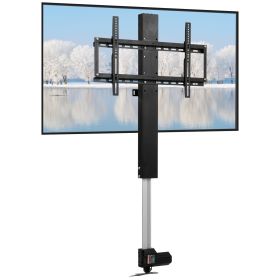 VEVOR Motorized TV Lift Stroke Length 31 Inches Motorized TV Mount Fit for Max.60 Inch TV Lift with Remote Control Height Adjustable 42-73 Inch