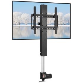 VEVOR Motorized TV Lift Stroke Length 28 Inches Motorized TV Mount Fit for Max.50 Inch TV Lift with Remote Control Height Adjustable 38-65 Inch