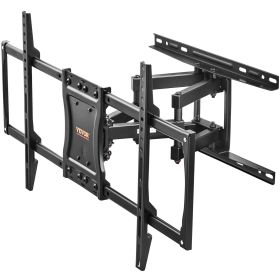 VEVOR Full Motion TV Mount Fits for Most 37-75 inch TVs, Swivel Tilt Horizontal Adjustment TV Wall Mount Bracket with 4 Articulating Arms
