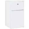 Double Door Mini Fridge with Freezer, 3.2 Cu.Ft Compact Refrigerator with Adjustable Shelf, Adjustable Thermostat and Reversible Door for Bedroom