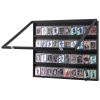 VEVOR 36 Graded Sports Card Display Case, 30.5x24.3x2.1 in, Baseball Card Display Frame with 98% UV Protection Clear View PC Glass