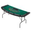 72 in Semi-oval Folding Poker Table Foldable 7 Player Casino Texas Holdem Table