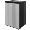 HOMCOM Compact Upright Freezer 3 Cu Ft with Adjustable Thermostat, Reversible Door, Silver