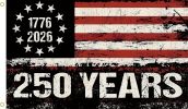 250 Years America Flag, 3x5 Ft, USA 250th Anniversary Patriotic Design,1776-2026 Birthday Banner Tapestry