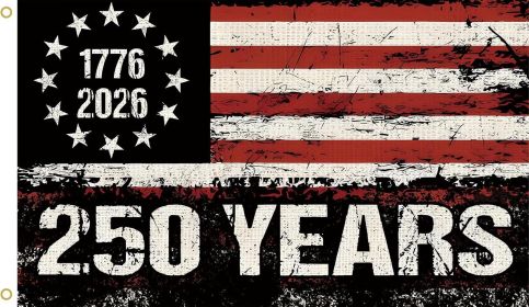 250 Years America Flag, 3x5 Ft, USA 250th Anniversary Patriotic Design,1776-2026 Birthday Banner Tapestry