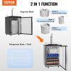 Beer Kegerator, Single Tap Draft Beer Dispenser, Full Size Keg Refrigerator With Shelf, CO2 Tank(No Gas), Drip Tray & Rail