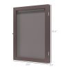 Sports Jersey Display Case 235x315 UV Protection Frame Wall Mount Brown