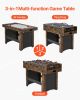 VEVOR 3-in-1 Combo Game Table Set, 54" Air Hockey Table, Multi Combination Table with Air Hockey, Ping Pong, Foosball, Pushers & Pucks