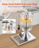 Drink Dispenser 2.1 Gal Beverage Dispenser for Parties with Spigot Tray