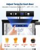 VEVOR Beer Kegerator, Single Tap Commercial Draft Beer Dispenser for D system, Refrigerator With Shelves, Hold 1 Sixth Keg, 2.5lbs CO2 Tank, 92L