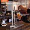 Dual Taps Draft Beer Tower Dispenser, Stainless Steel Keg Beer Tower