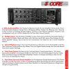 5Core Amp 500W Amplifier Home Audio PA Bass DJ Stereo Receiver Rack Mount Passive Speaker Amplificador