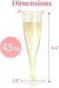 24 Plastic Champagne Flutes - Gold Champagne Flutes Plastic - Gold Disposable Mimosa Flute - Party Supplies - Disposable Cocktail Glasses - Mimosa Bar