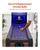 VEVOR Roll and Score Classic Arcade Game Ball, 4-pack Replacement Set, Skee Ball Arcade Accessory for Arcade Tossing Ball Games