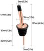 24 Pack Liquor Pour Spouts Set Stainless Steel bottle spout and Liquor Pourers Dust Caps Covers Rose Gold