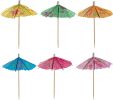 [240 Count] Cocktail Umbrellas for Drinks, Umbrella Drink Picks - Assorted Tropical Colors Party Toothpicks for Cocktails