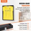 VEVOR 2PCs Jersey Display Frame Case, 23.3x31.2x1.5 in, Large Lockable Sport Jersey Shadow Box with 98% UV Protection PC Glass and Hangers