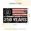 250 Years America Flag, 3x5 Ft, USA 250th Anniversary Patriotic Design,1776-2026 Birthday Banner Tapestry